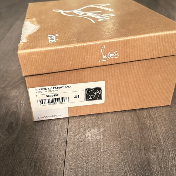 Christian Louboutin Prive Patent Calf 120 Nude Heels - Picture 8 of 8